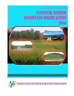 Statistik Daerah Negeri Katon 2016