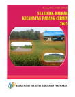 Statistik Daerah Kecamatan Padang Cermin 2015