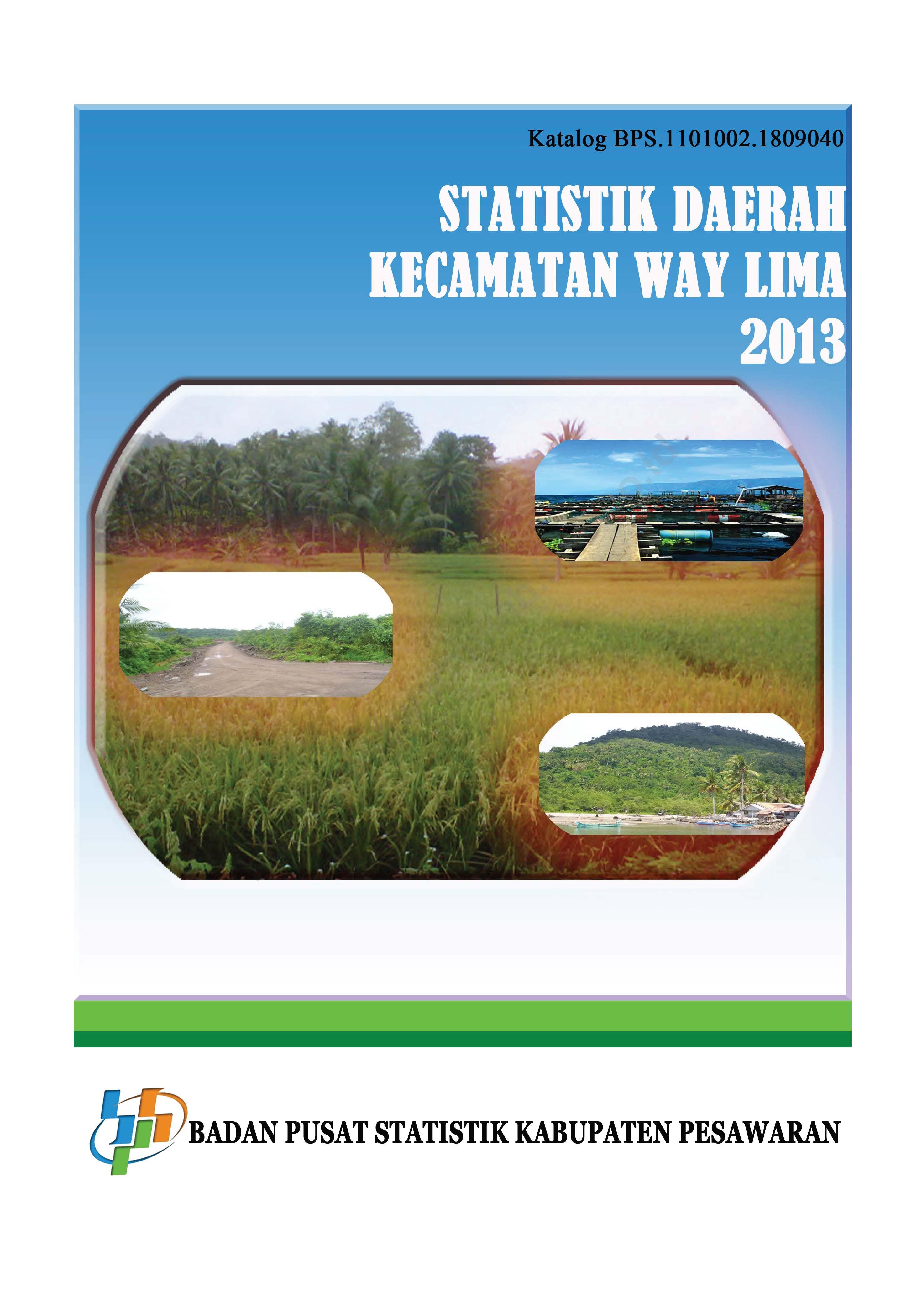 Statistik Daerah Kecamatan Way Lima 2013