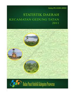 Statistik Daerah Kecamatan Gedung Tataan 2011