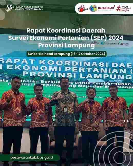 Regional Coordination Meeting for the 2024 Agricultural Economic Survey (SEP) of Lampung Province