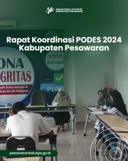 Rapat Koordinasi PODES 2024 Kabupaten Pesawaran