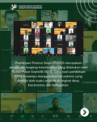 Training for Village Potential Data Collection Officers (PODES) BPS Pesawaran Regency in 2024