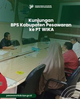 BPS-Statistics Pesawaran Regency visit to PT WIKA