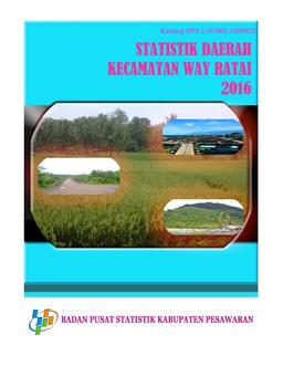 Statistik Daerah Way Ratai 2016